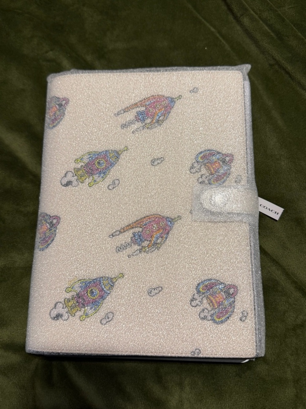 COACH White Rocket Print Leather Planner - Picture 2 of 4